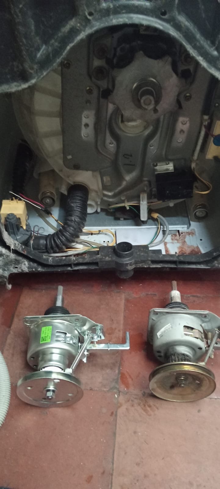 Cambio de transmisión defectuosa no centrífuga lavadora