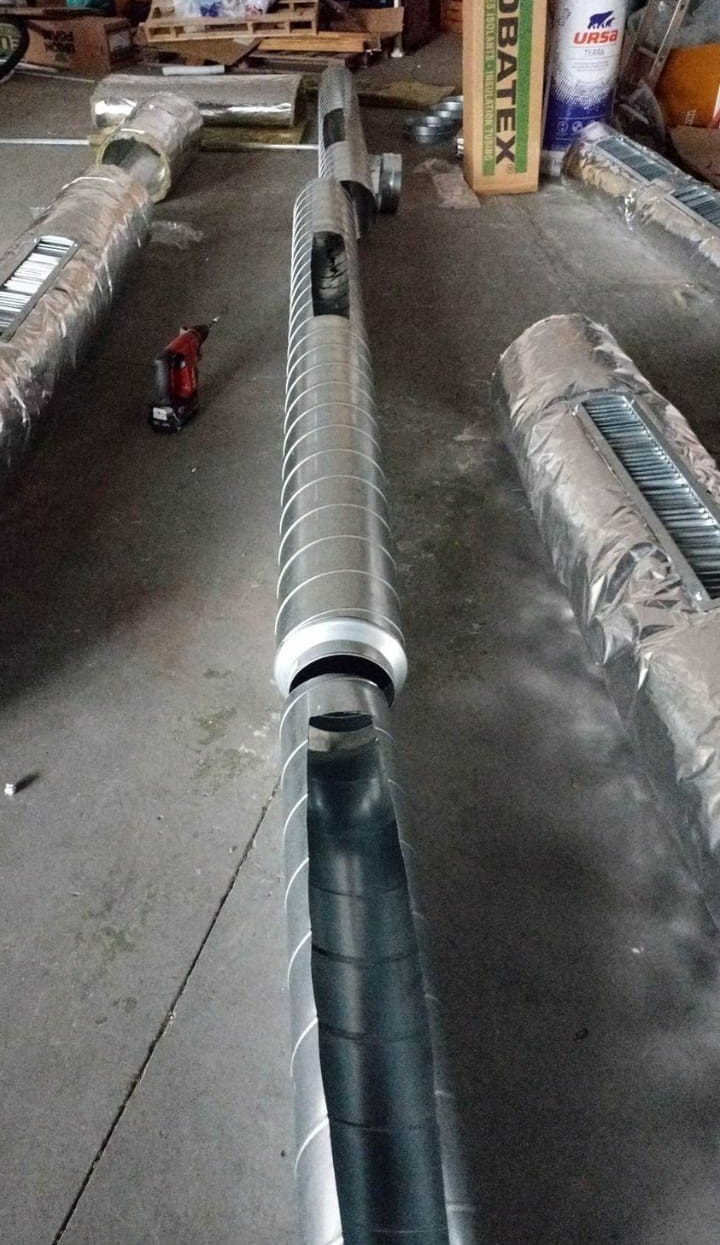 Diseño e instalación de ductos.